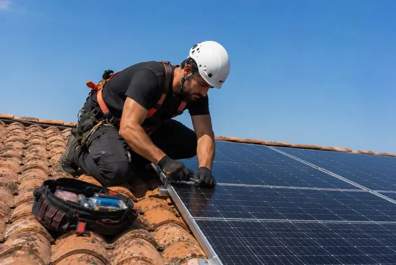 Maintenance et monitoring de panneaux solaires aux Tourrettes