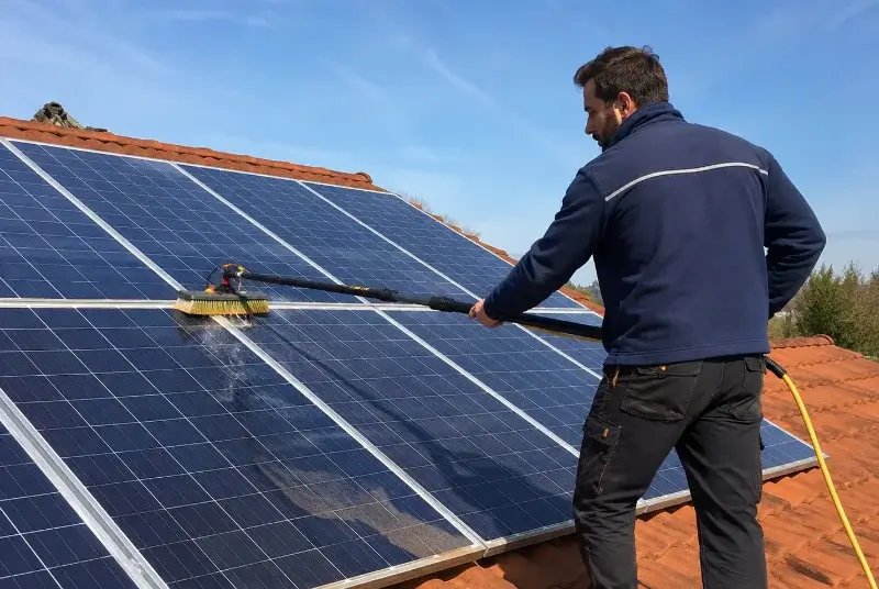 Nettoyage et entretien de panneaux solaires aux Tourrettes