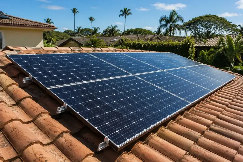 Installation de panneaux solaires aux Tourrettes