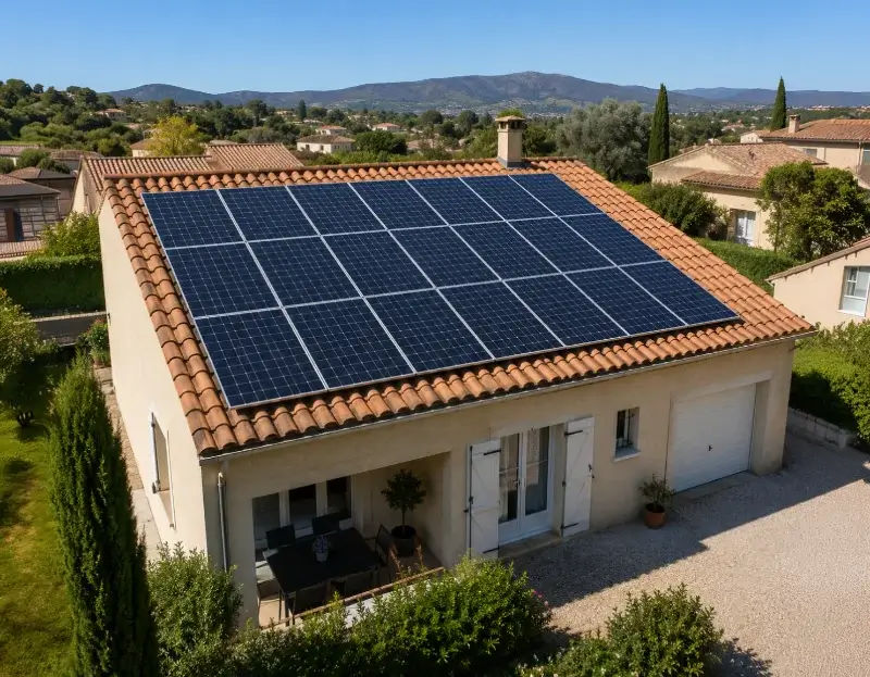 Prime à l'autoconsommation panneaux solaires Les Tourrettes — aide financière de l'État